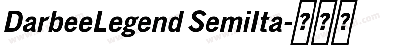 DarbeeLegend SemiIta字体转换